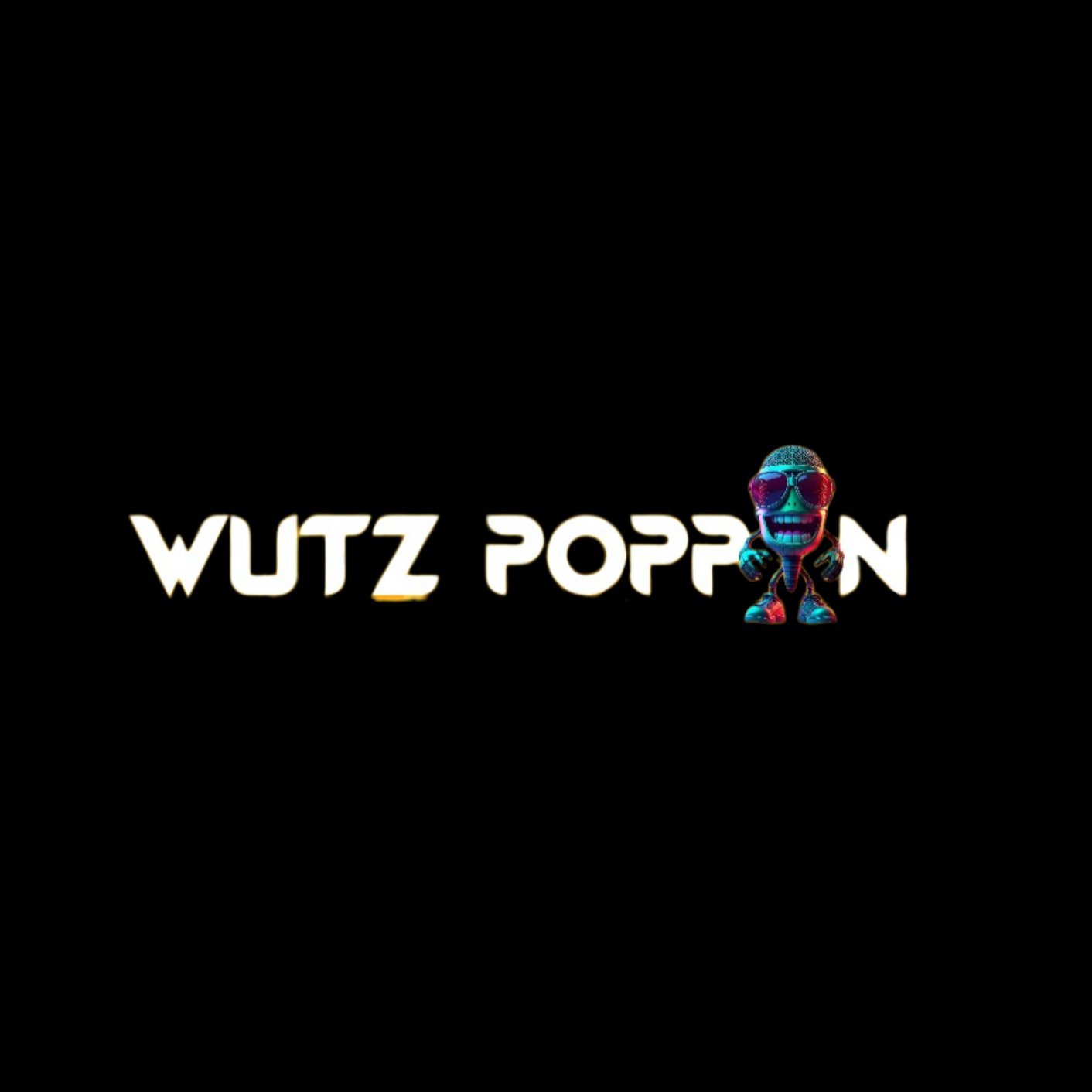 Wutz Poppin mascot logo